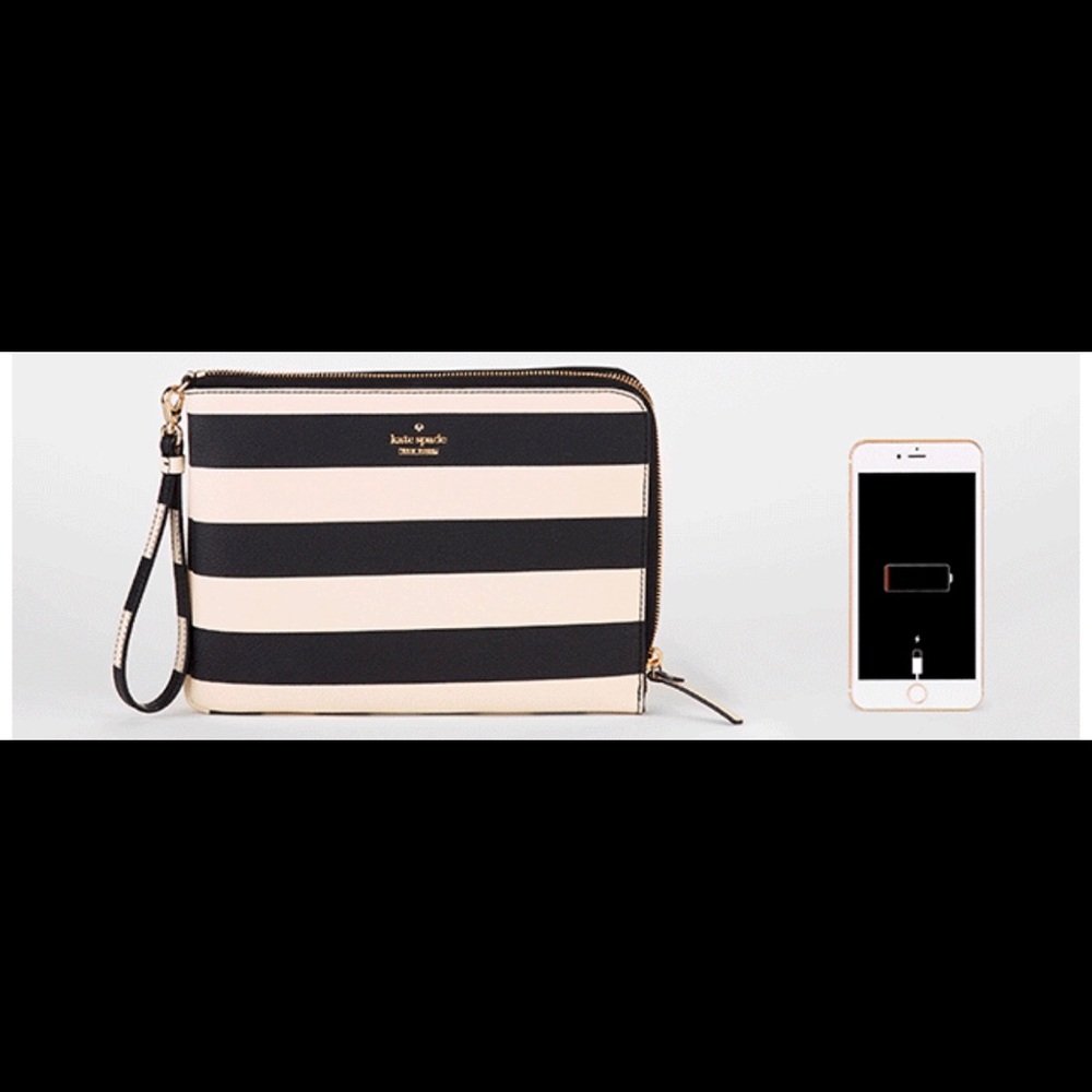 Kaye spade clutch